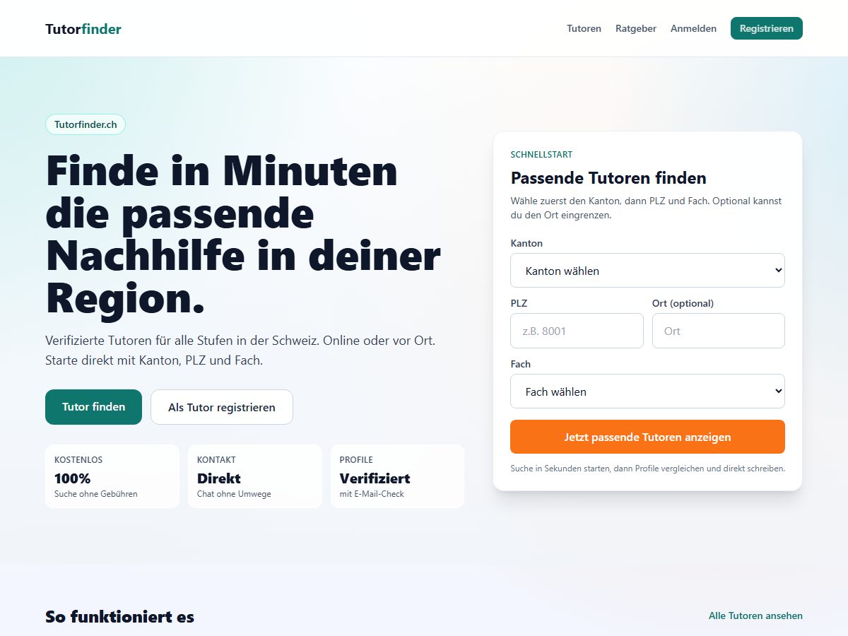 Tutorfinder.ch